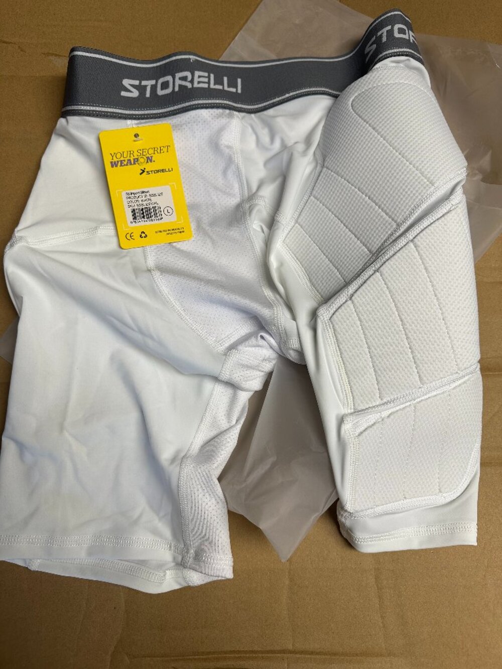 STORELLI BS IMPACT SLIDERS WHITE LARGE NIB